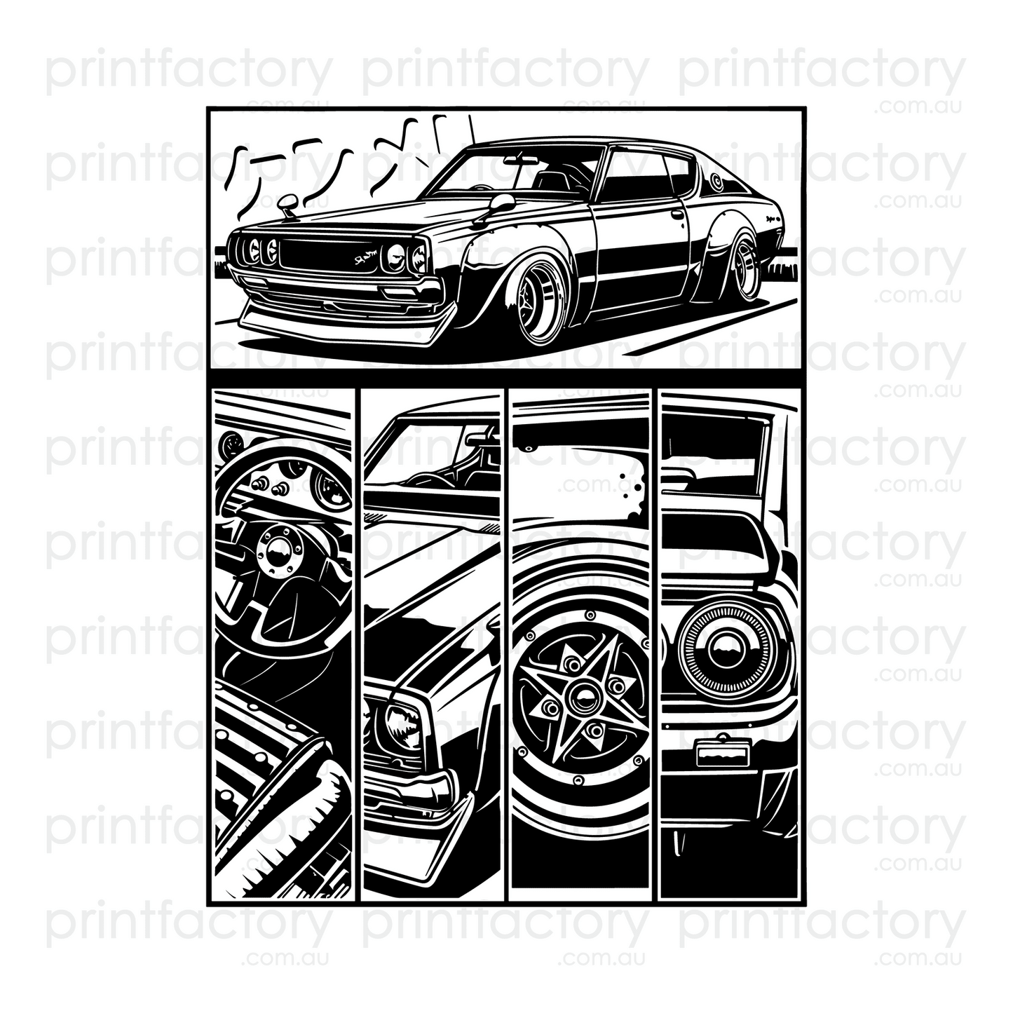 Comic Panel Car 2