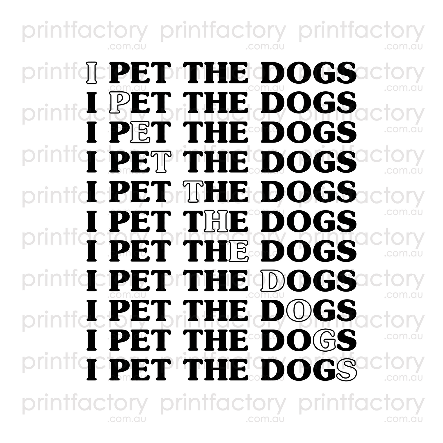 I Pet The Dogs