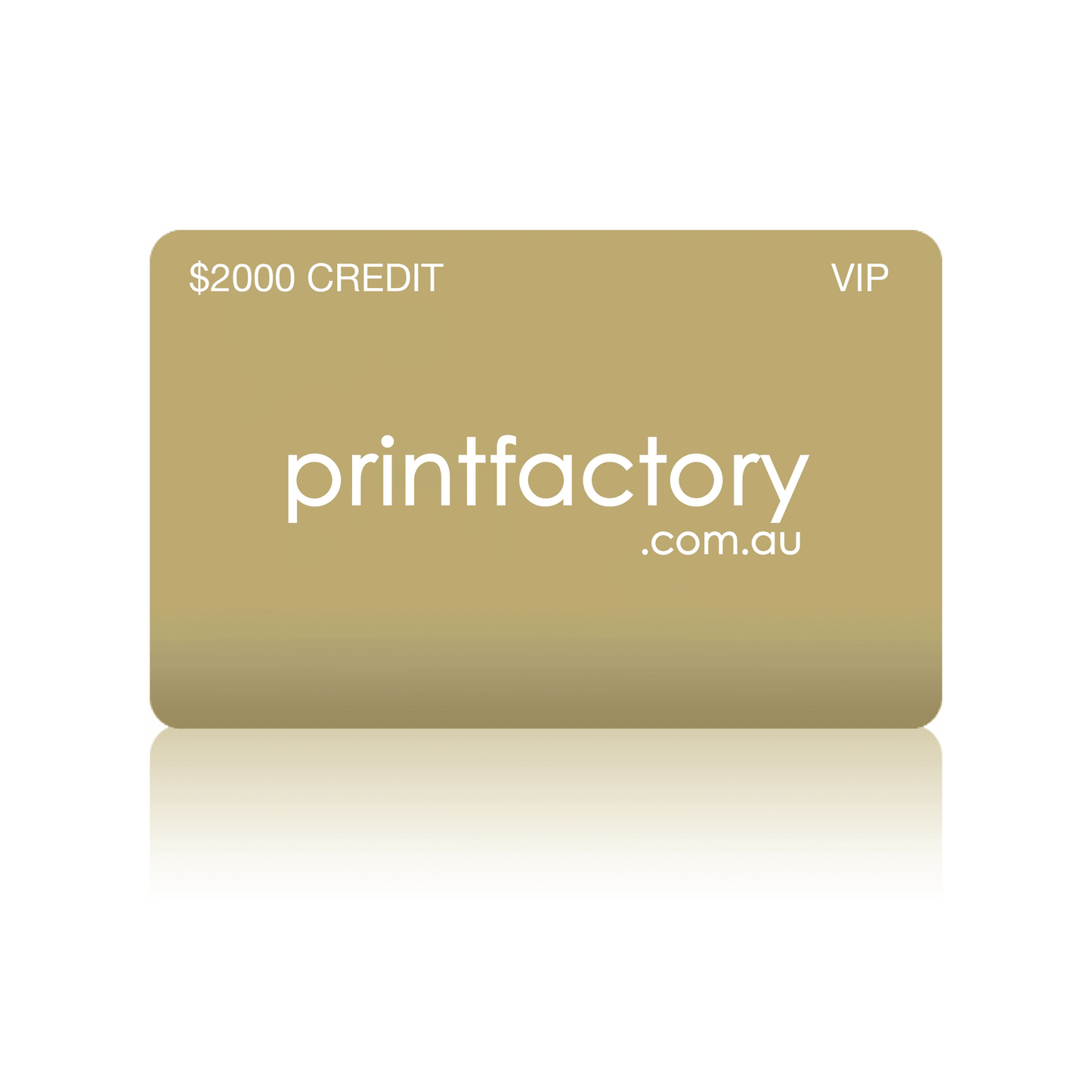 $2000 CREDIT - GOLD VIP