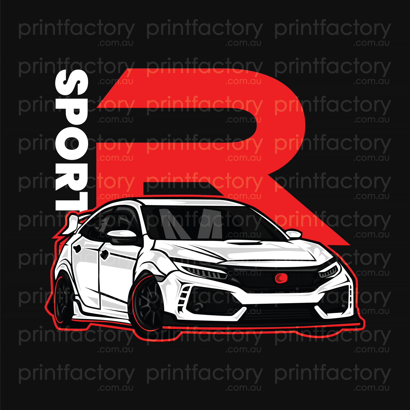 Honda Civic Type R – Printfactory.com.au
